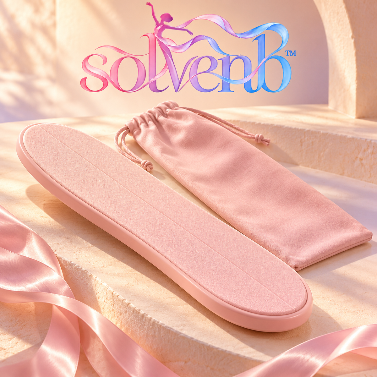 solvenb™ PivotPetal Dance Turning Board — Portable Ballet Pirouette Practice Board with Padded Foot Surface