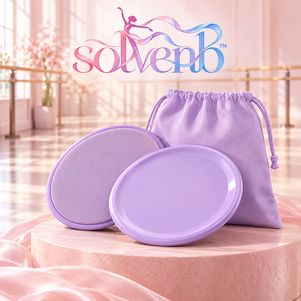 solvenb™ GlidePair Dual-Sided Exercise Sliders — 2-Piece Core Gliding Disc Set for Dance Conditioning & Pilates