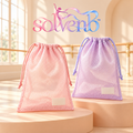 solvenb™ AirWeave Mesh Dance Shoe Bags — 2-Pack Drawstring Ballet Slipper & Pointe Shoe Storage Pouches